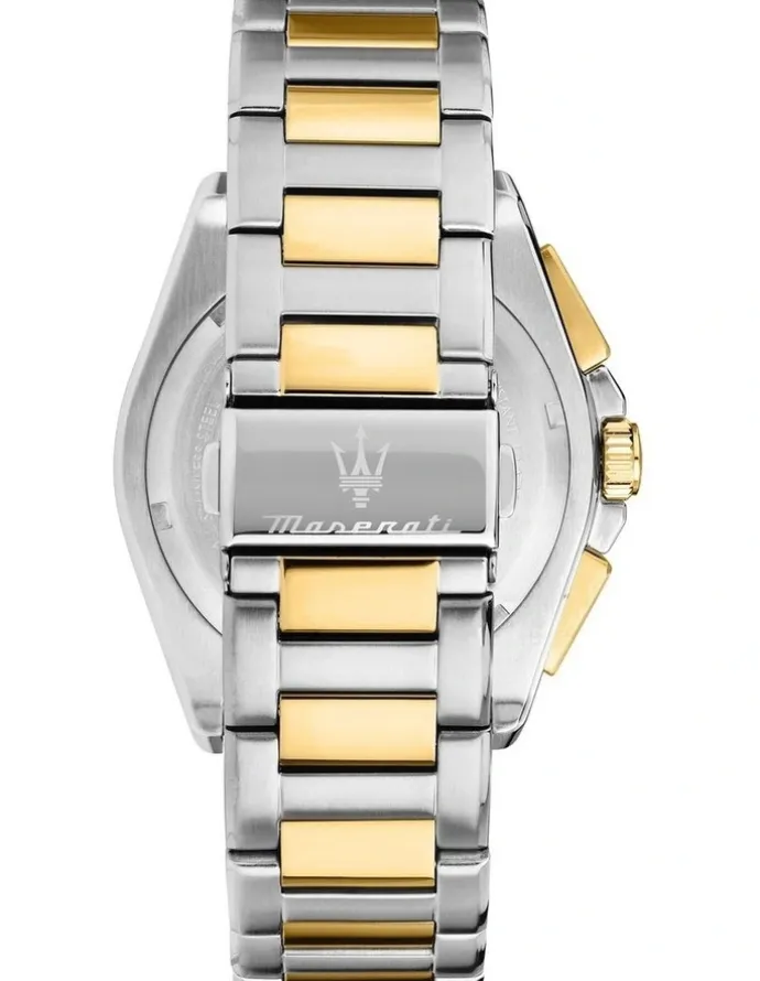 Maserati Velocita Chrono Dial Stainless Steel Strap Watch 43mm in Two Tone