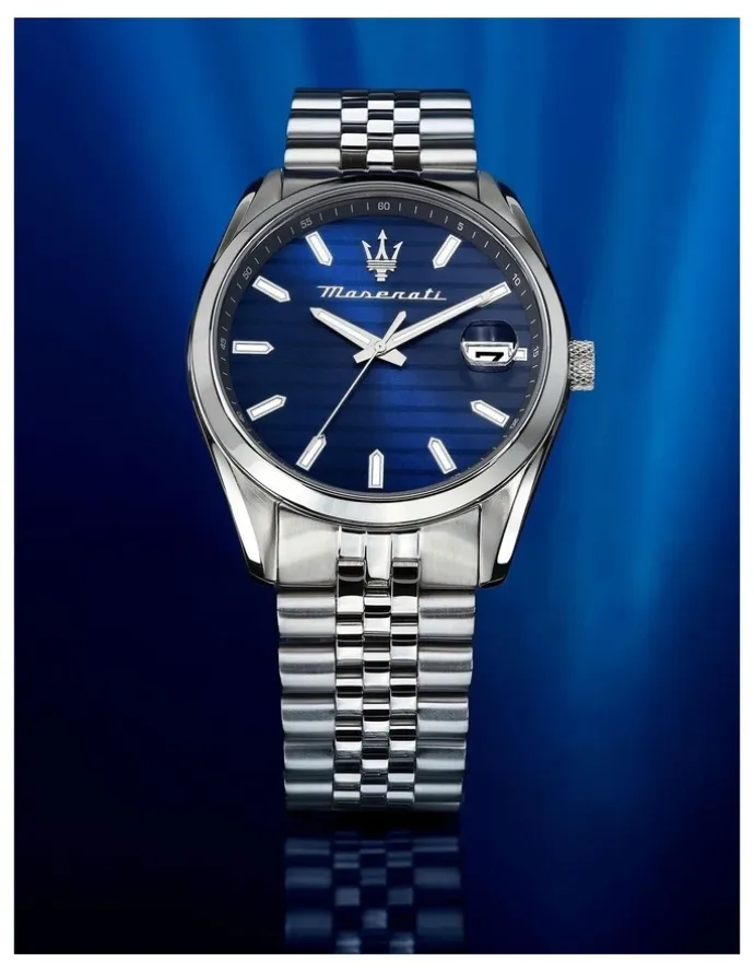 Maserati Attrazione Quartz Watch 43mm in Blue