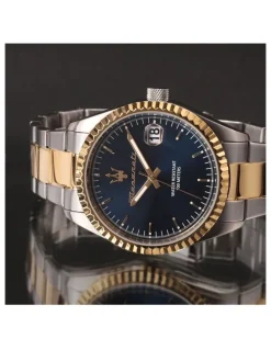 Maserati Competizione Two Tone Watch 43mm in Silver