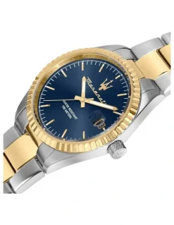 Maserati Competizione Two Tone Watch 43mm in Silver