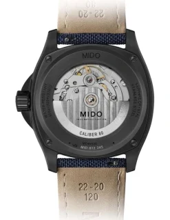 Mido Multifort TV Big Date Watch in Blue