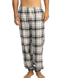 Mitch Dowd Athletic Herringbone Flannel Pyjama Pant in Multi