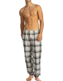 Mitch Dowd Athletic Herringbone Flannel Pyjama Pant in Multi