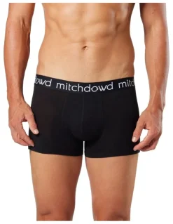 Mitch Dowd Bamboo Mid Length Trunk 3 Pack in Black