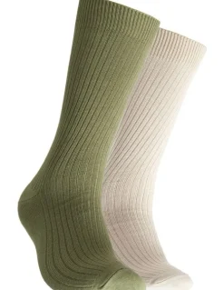 Mitch Dowd Bamboo Rib Socks 2 Pack in Multi