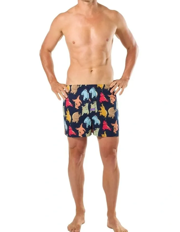 Mitch Dowd Dance Cotton Woven Boxer in Black