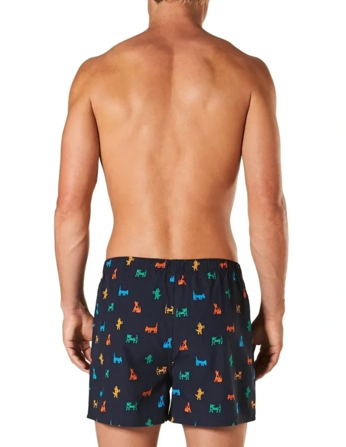 Mitch Dowd Dog Bamboo Boxer Short in Navy