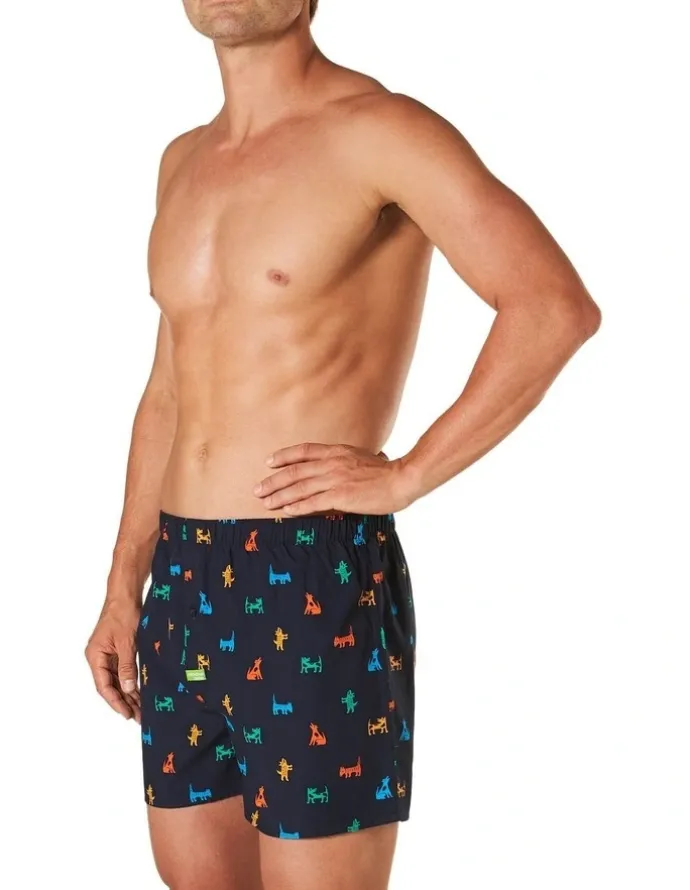 Mitch Dowd Dog Bamboo Boxer Short in Navy