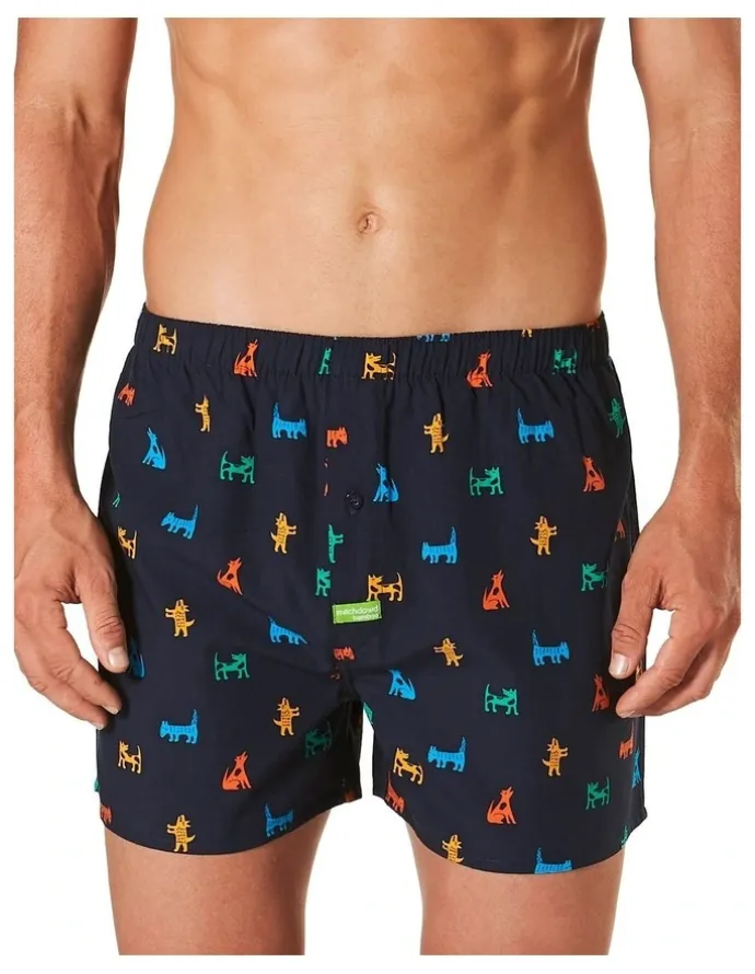 Mitch Dowd Dog Bamboo Boxer Short in Navy