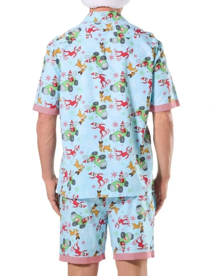Mitch Dowd Family Knit Pyjama Set in Blue