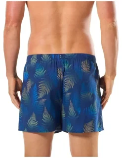 Mitch Dowd Fern Forest Bamboo Woven Boxer in Blue