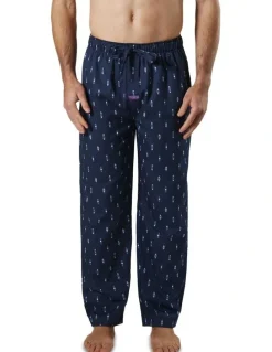 Mitch Dowd Flint Cotton Sleep Pant in Navy