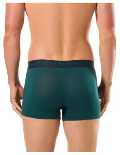 Mitch Dowd Leopard Bamboo Trunks 2 Pack in Green