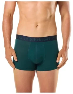 Mitch Dowd Leopard Bamboo Trunks 2 Pack in Green
