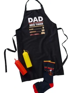 Mitch Dowd Licenced to Grill Apron & Sock Gift Pack in Black