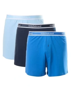 Mitch Dowd Loose Fit Knit Boxers 3 Pack in Multi