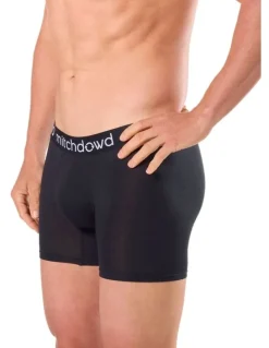 Mitch Dowd Men's Bamboo Long Leg Trunk 3 Pack in Black