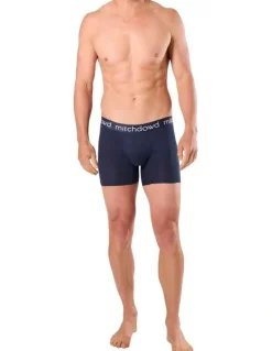 Mitch Dowd Men's Bamboo Long Leg Trunk 3 Pack in Navy