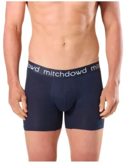 Mitch Dowd Men's Bamboo Long Leg Trunk 3 Pack in Navy
