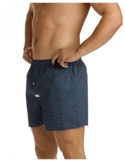 Mitch Dowd Men's Coby Printed Soft Wash Boxer in Navy
