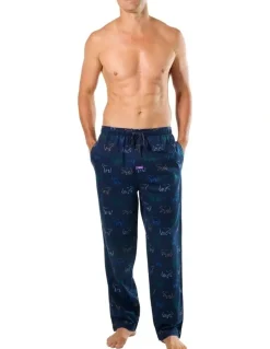 Mitch Dowd Polar Play Bamboo Flannel Sleep Pant in Blue