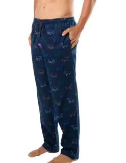 Mitch Dowd Polar Play Bamboo Flannel Sleep Pant in Blue