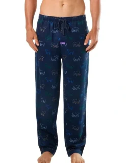 Mitch Dowd Polar Play Bamboo Flannel Sleep Pant in Blue
