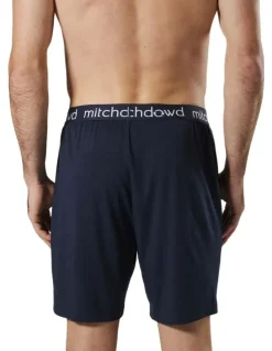 Mitch Dowd Soft Bamboo Knit Sleep Short in Navy