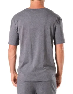 Mitch Dowd Soft Bamboo Sleep Tee in Grey Marle