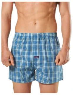 Mitch Dowd Woven Boxer 3 Pack in Blue
