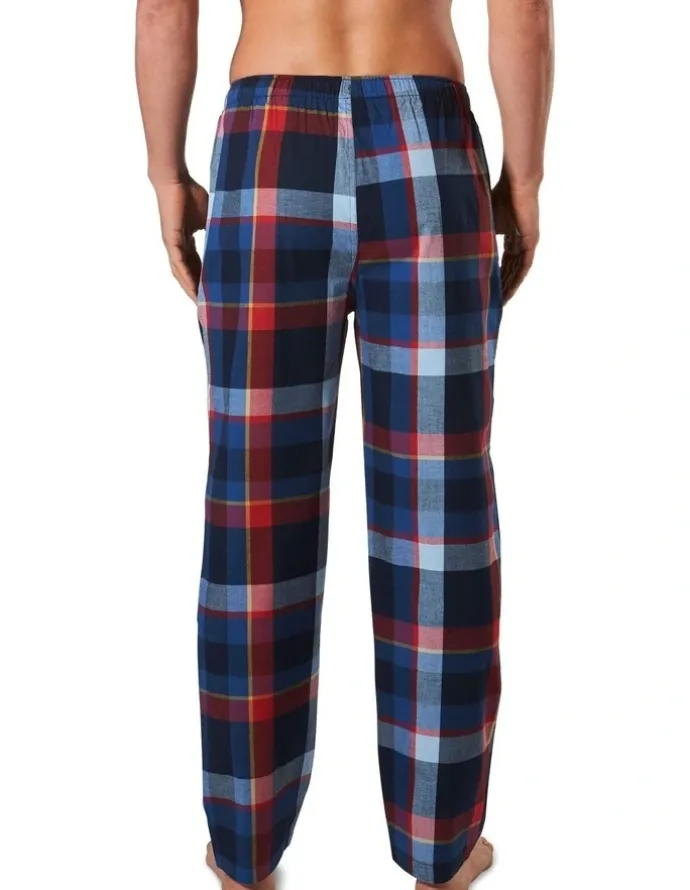 Mitch Dowd British Check Yarn Dyed Sleep Pant in Navy/Red