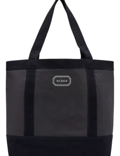 MJ Bale Benicio Tote Bag in Charcoal Navy