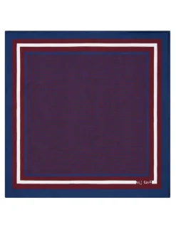 MJ Bale Briarfield Pocket Square in Burgundy