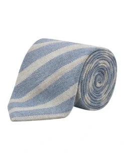 MJ Bale Caffarelli Tie in Blue White