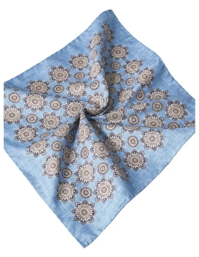 MJ Bale Ferraresi Pocket Square in Blue