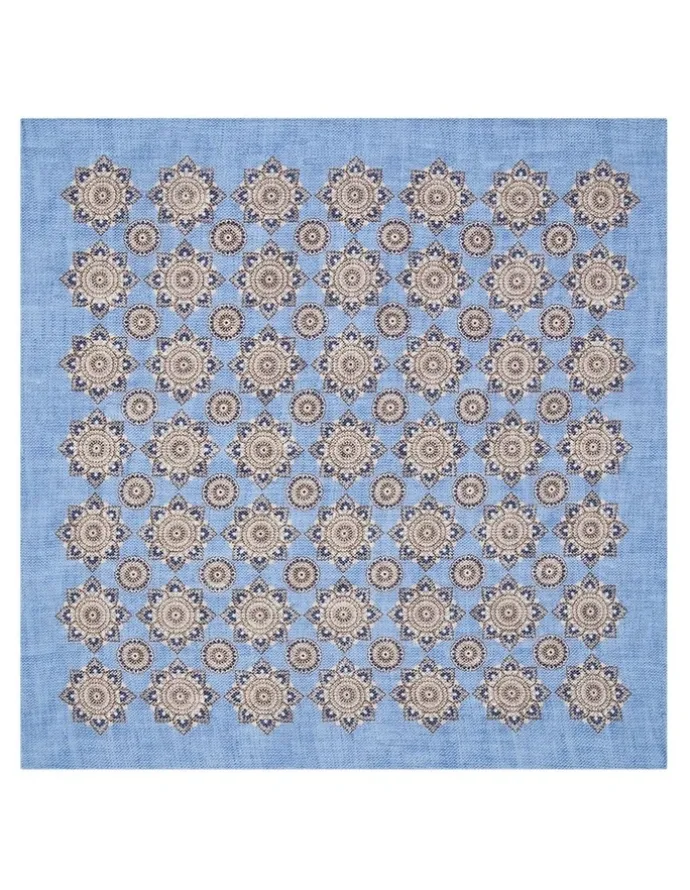 MJ Bale Ferraresi Pocket Square in Blue
