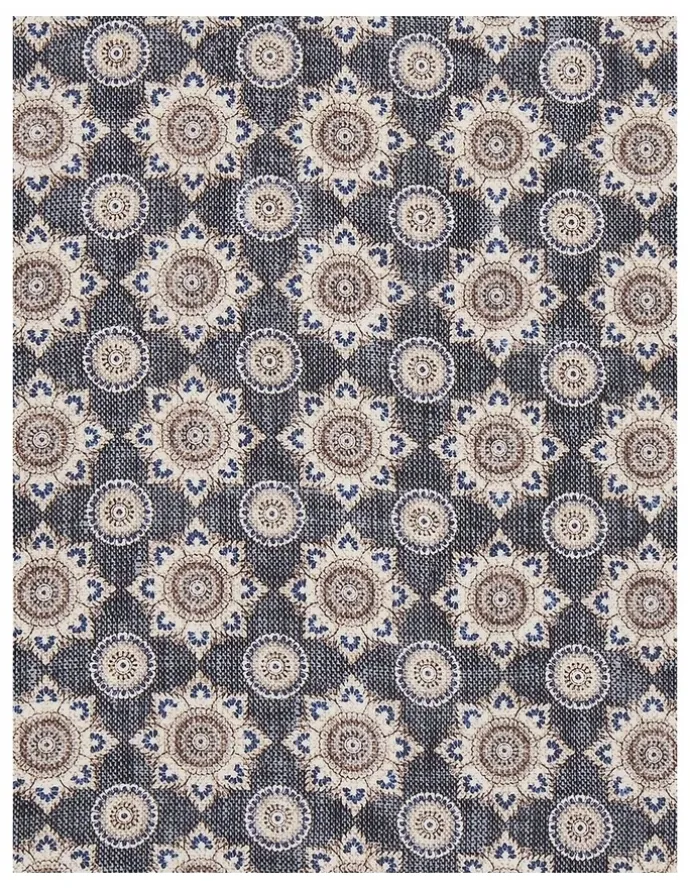 MJ Bale Ferraresi Pocket Square in Dark Blue
