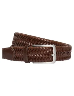 MJ Bale Hide Belt in Brown