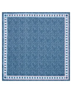 MJ Bale Marcombe Pocket Square in Denim