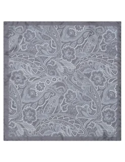 MJ Bale Rossetti Pocket Square in Grey