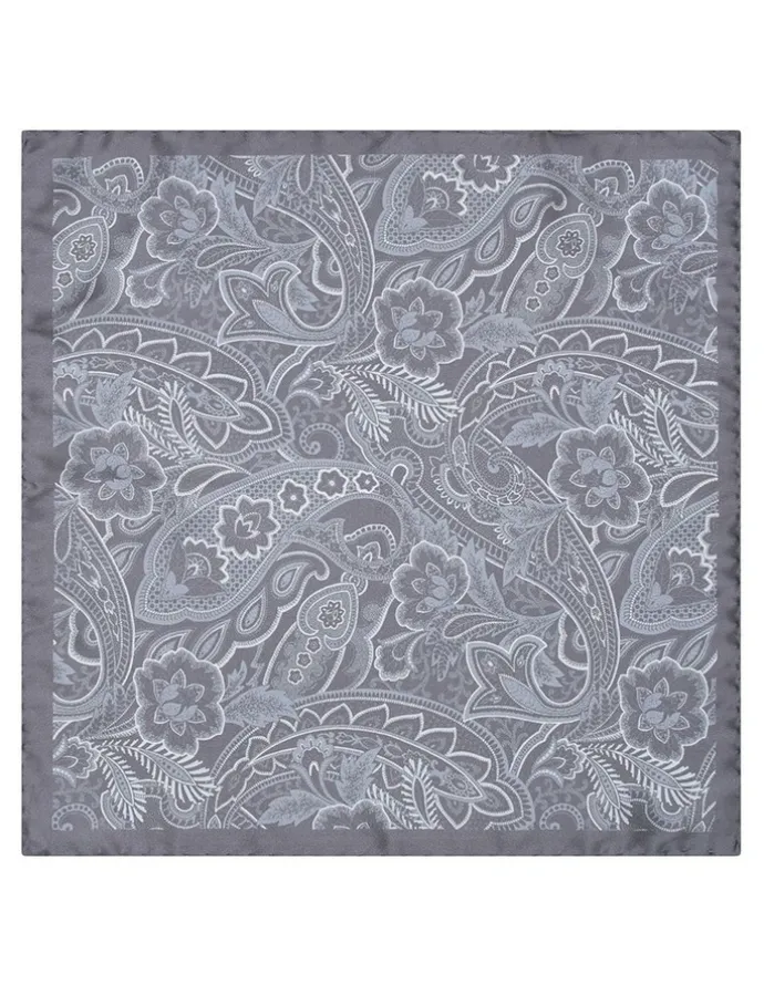 MJ Bale Rossetti Pocket Square in Grey