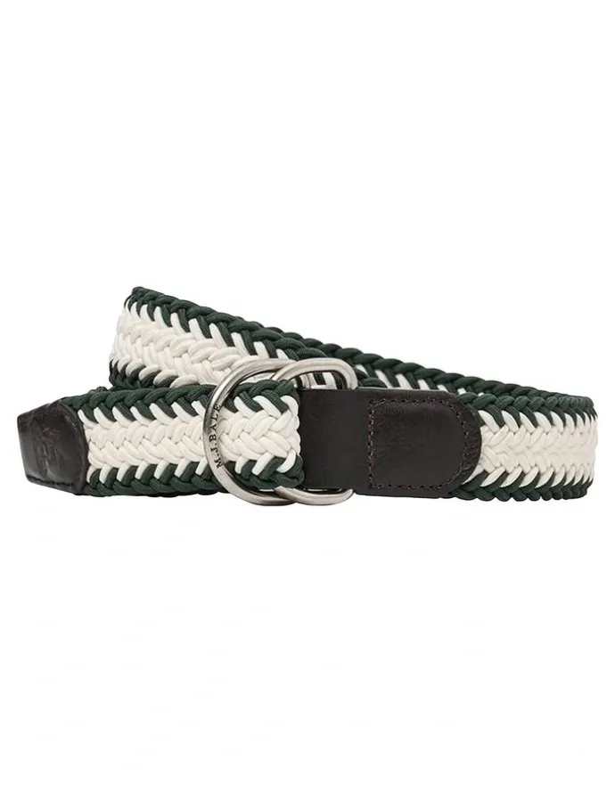 MJ Bale Wyatt Belt in Green/White