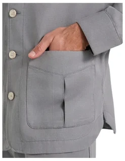 MJ Bale Byron Summer Jacket in Light Grey