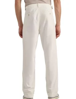 MJ Bale Marlon Side Tab Chino in White