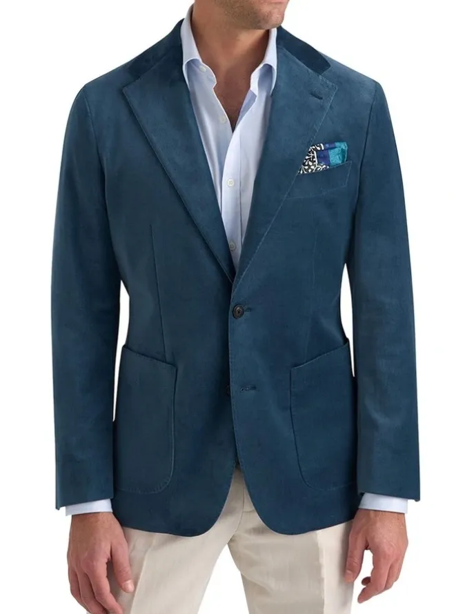 MJ Bale Mercury Velvet Jacket in Denim