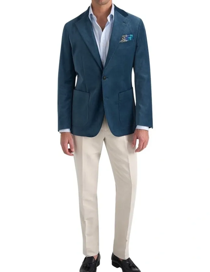MJ Bale Mercury Velvet Jacket in Denim