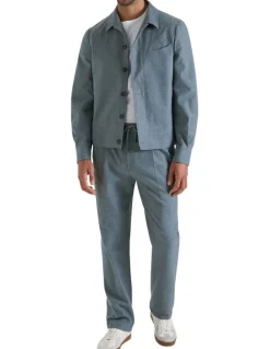 MJ Bale Norwood Drawstring Trouser in Denim Melange
