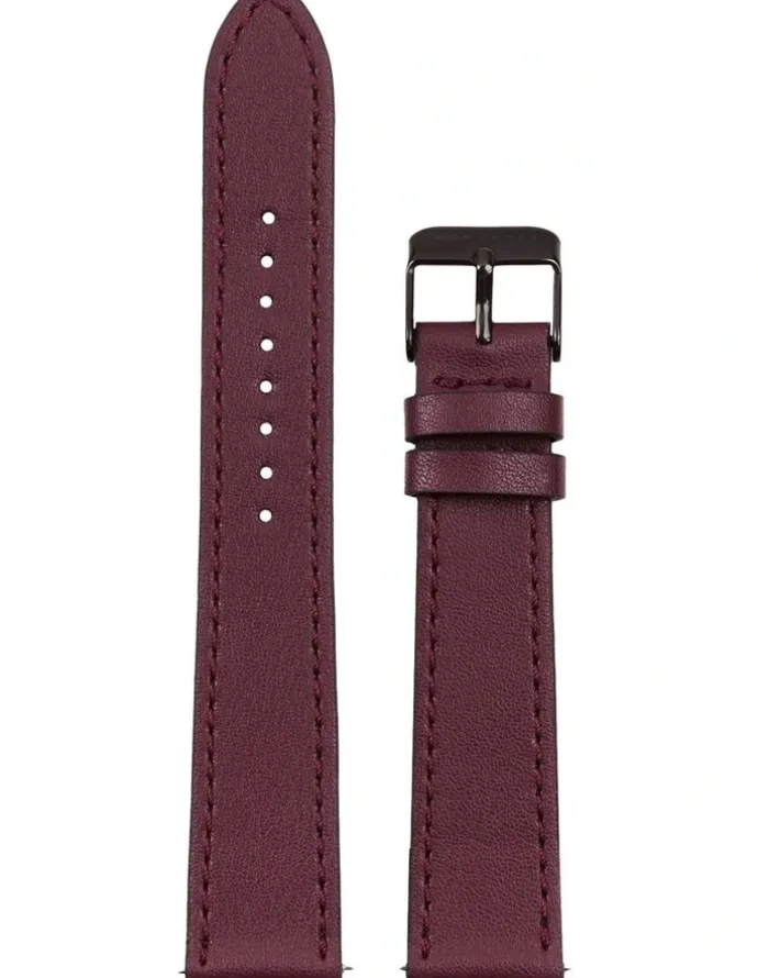 Mon Choux Classic Burgundy Grape Vegan Leather Watch 38mm in Noir