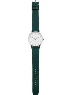 Mon Choux Classic Vine Grape Vegan Leather Watch 38mm in Silver