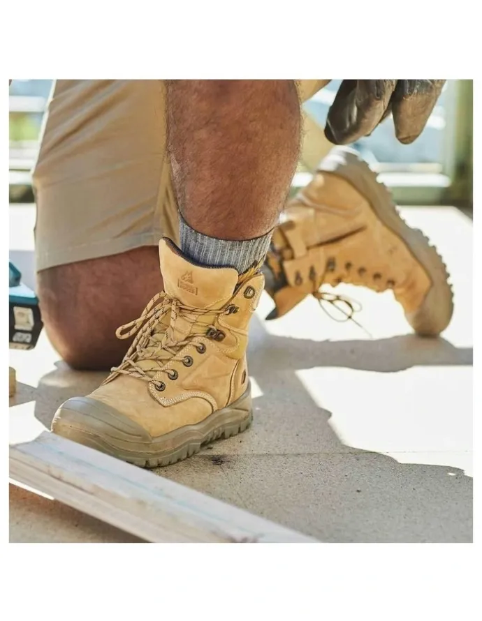 Mongrel High Leg Zipsider Scuff Cap 561050 Work Boots in Wheat